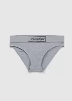 Calvin Klein Womens Underwear Reimagined Heritage Bikini Briefs In Heather Grey