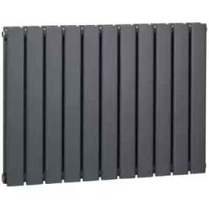 HOMCOM 84 x 60cm Radiator Space Heater for Bathrooms in Grey