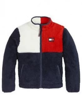 Tommy Hilfiger Unisex Flag Teddy Sweat - Navy