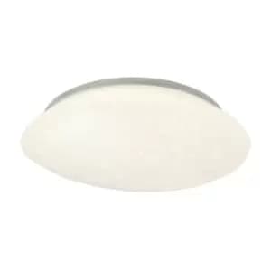 Flush Ceiling, 1 x 24W led, 4000K, 1614lm, IP44, White Acrylic - Luminosa Lighting