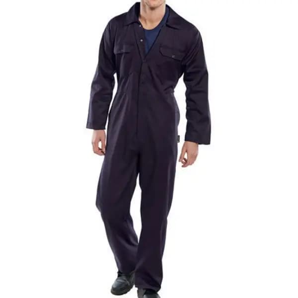 Beeswift Beeswift Click Polycotton Regular Boilersuit Navy Blue 36 RPCBSN36