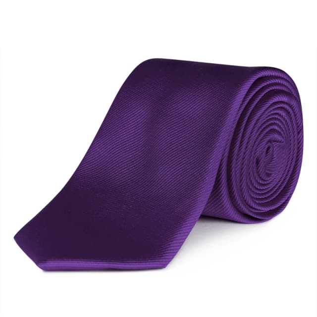 Haines and Bonner Silk Tie - Purple Purple One Size