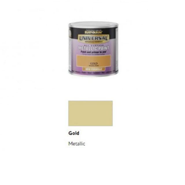 Rust-Oleum Gold Universal Metallic All-Surface Paint 250ml