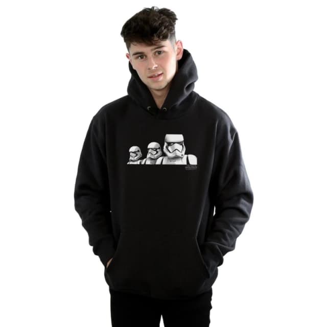 Disney Men Star Wars The Rise Of Skywalker Troopers Band Hoodie in Black Size: Small Black S Male 5059400162875