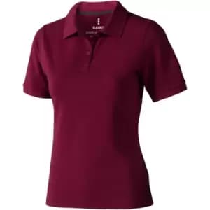 Elevate Calgary Short Sleeve Ladies Polo (L) (Burgundy)