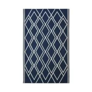 County Diamonds Indoor/Outdoor Rug - Navy - 120x170cm