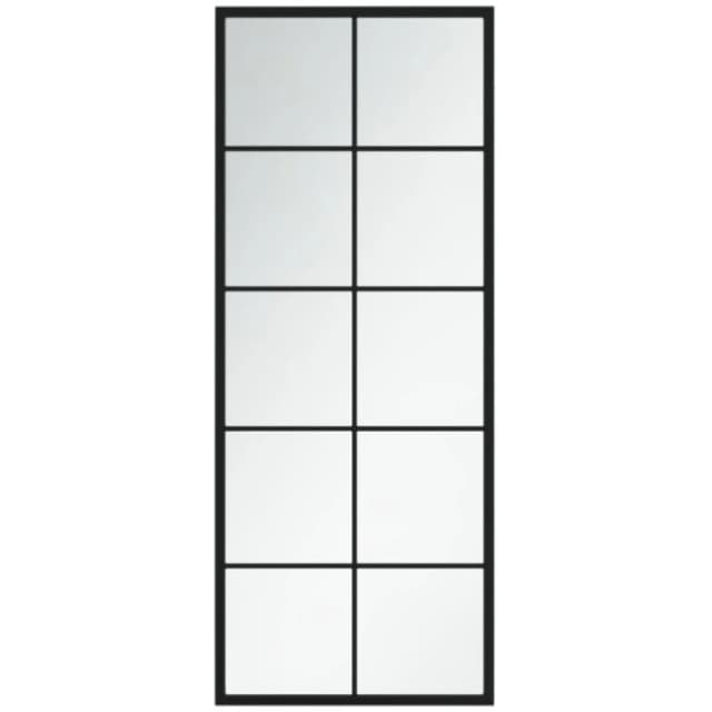 VIDAXL Wall Mirror Black 100x40cm Metal Vidaxl 8720286854457
