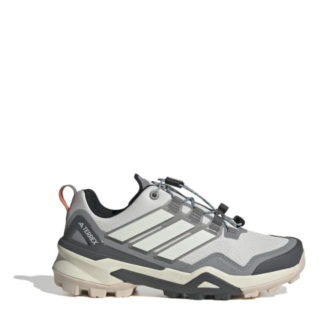 adidas Womens Non-Waterproof Hiking Shoes Grey/White/Grey female 3.5 (36)