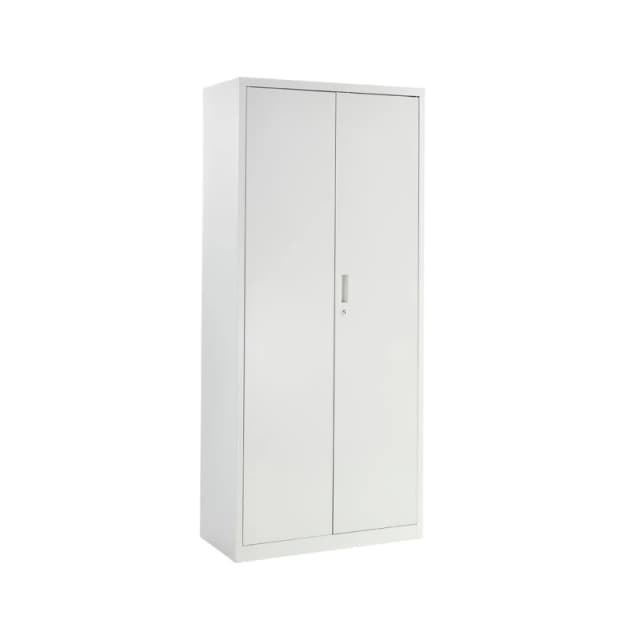 Moderna Metal Storage Cabinet, Lockable 4 Shelf for Office, Bedroom, or Garage in Grey Grey Unisex