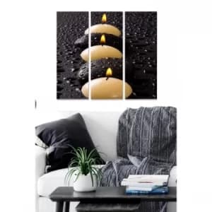 MDF2357641 Multicolor Decorative MDF Painting (3 Pieces)