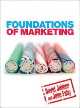 Foundations of Marketing by David Jobber Paperback