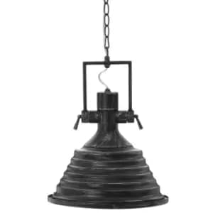 Premier Housewares Lexington Medium Black/Silver Pendant Light