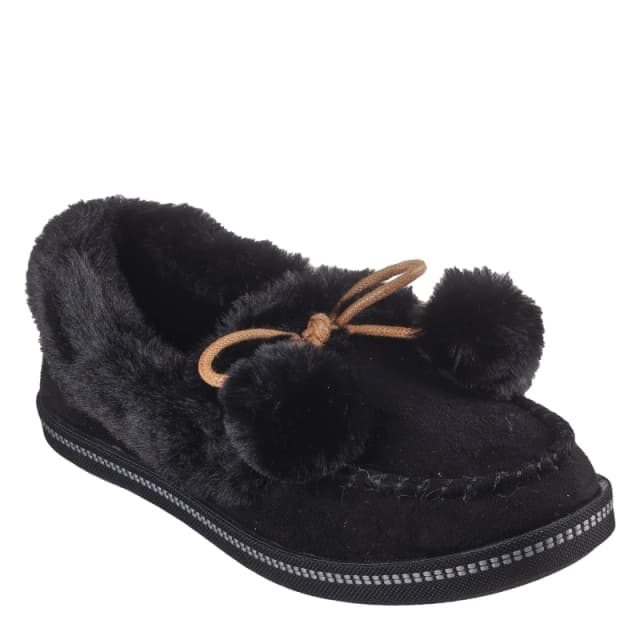 Skechers Womens Cozy CampF Slippers Full Fit Slippers 2 (35) Black 10236703220