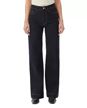 DL1961 Hepburn High Rise Vintage Wide Leg Jeans in Bright