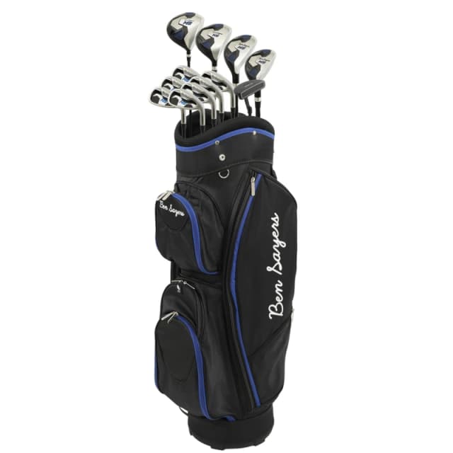 Ben Sayers M8 Package Set - Golf Cart Bag - Black/Blue - Graphite - Right Hand One Colour WI0OG Unisex