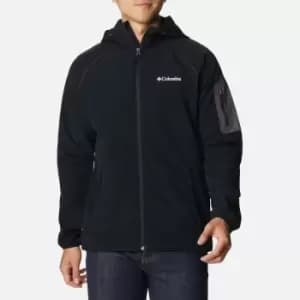 Columbia Mens Tall Heights Hooded Softshell Jacket - Black - L