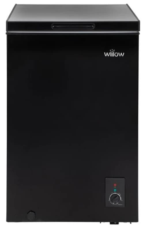 Willow Freestanding 99L Chest Freezer in Black Size: Large Black Unisex L