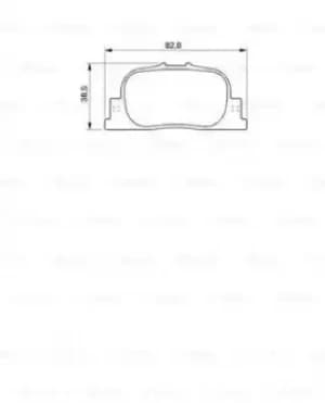 Bosch 0986424730 BP441 Brake Pad Set Disc Brake Rear Axle