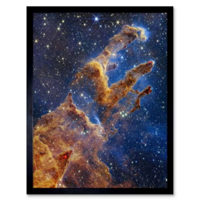 Artery8 Nasa Webb Space Telescope Pillars Creation Eagle Nebula Framed Wall Art Print