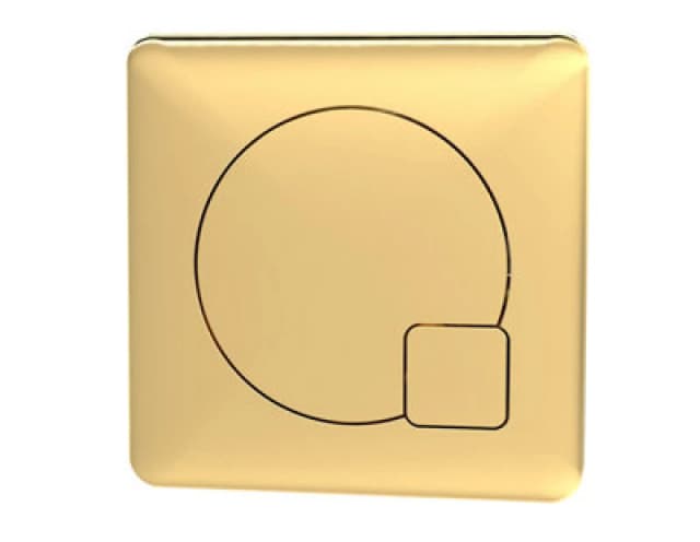 Balterley Square Dual Flush Push Button Brushed Brass 70mm Metallics unisex