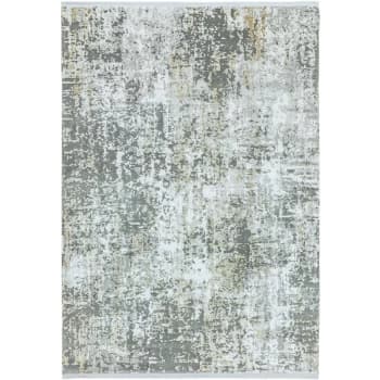 Olympia OL06 Grey Gold Abstract 160cm x 230cm Rectangle - Grey and Yellow