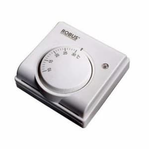 Robus White Heating Cooling Indoor Room Thermostat