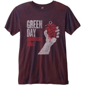 Green Day - American Idiot Unisex Small T-Shirt - Blue,Red