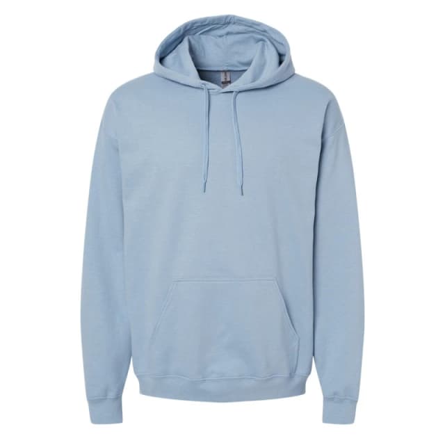 Gildan Mens Softstyle Fleece Midweight Hoodie in Mid Blue Size: Small Mid Blue Male S