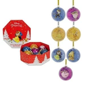 Disney Beauty & The Beast Set of 7 Baubles