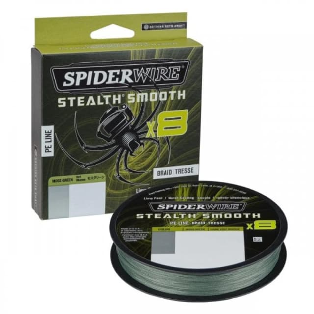Spiderwire Stealth Smooth 8 Braid 0.23mm 150M 23.6Kg Moss Green Option
