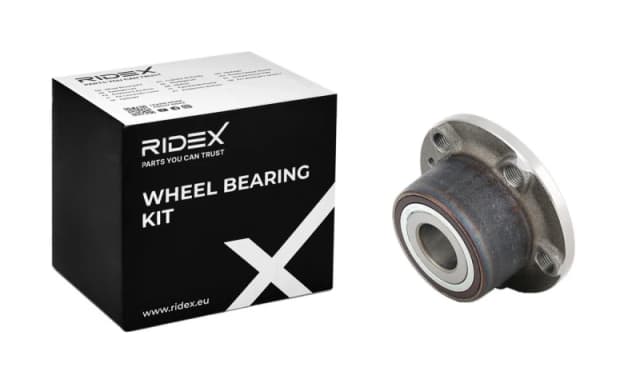 RIDEX 654W0284 Wheel bearing kit Rear Axle both sides, with integrated magnetic sensor ring Wheel Bearing Kit (654)