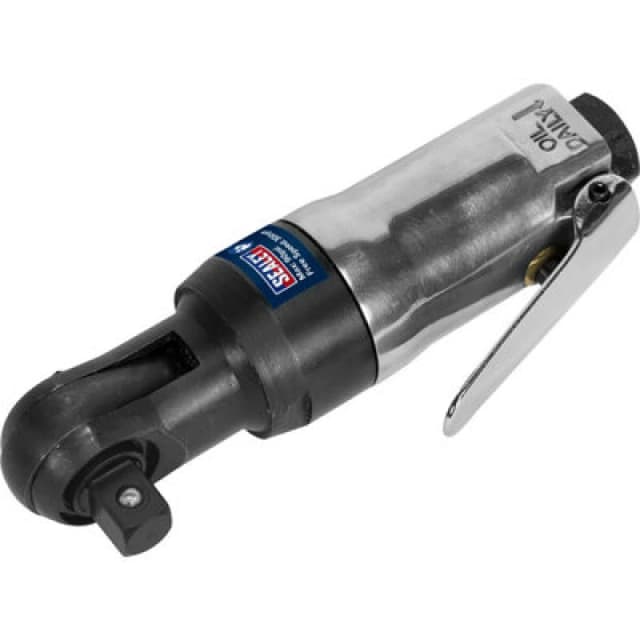 Loops Air Powered Twist-Reverse Ratchet Wrench - 3/8 Inch Sq Drive - Stubby Design Multi