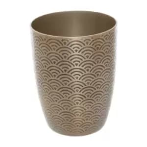 Interiors By Ph Etched Aluminium Tumbler Gold Finish