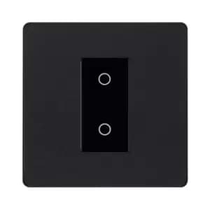 BG Evolve Matt Black 200W Single Touch Dimmer Switch 2-Way Secondary - PCDMBTDS1B