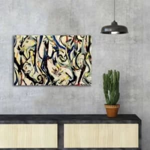 FAMOUSART-045 Multicolor Decorative Canvas Painting