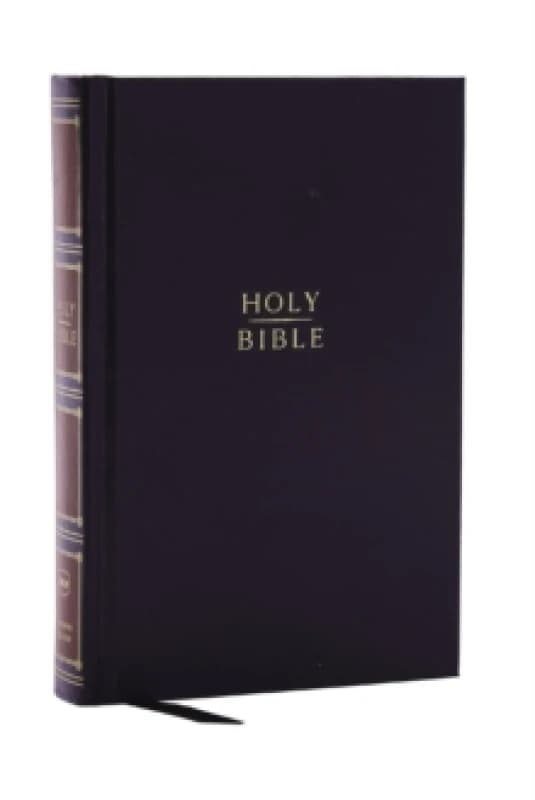 NKJV, Compact Center-Column Reference Bible, Hardcover, Red Letter, Comfort Print Hardback