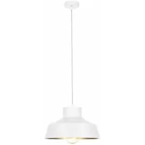Keter Moon Dome Pendant Ceiling Light White, Gold, 34cm, 1x E27