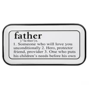 Vintage Enamel Plaque Oblong Father