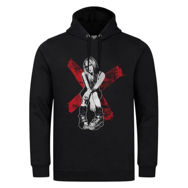 Amplified Mens Under My Skin Avril Lavigne Hoodie in Black Size: XS Black Male XS