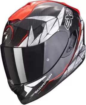 Scorpion EXO-1400 Air Carbon Aranea Helmet, black-red, Size 2XL, black-red, Size 2XL