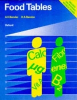 Food Tables by Arnold E Bender and David a Bender Paperback