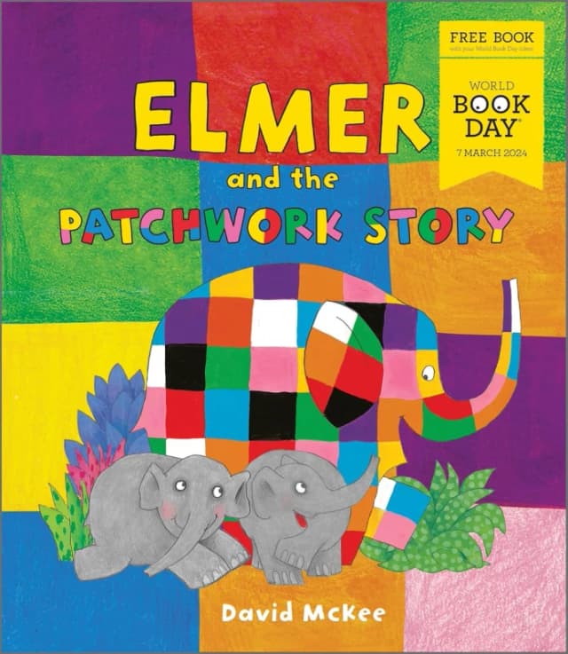 Elmer and the Patchwork Story by David McKee A World Book Day 2024 Paperback David McKee Books