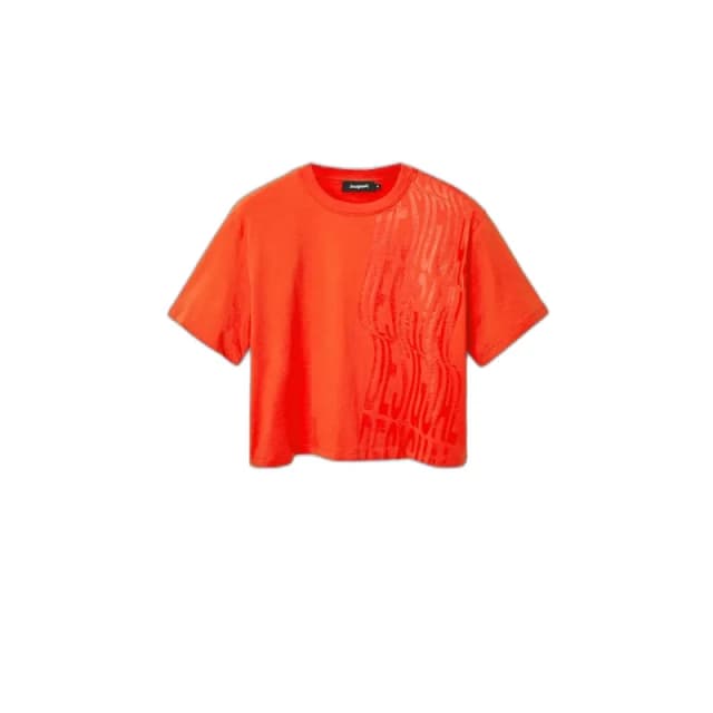 Desigual Womens T-Shirt Desigual Water Orange Female L