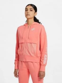 Nike Air Nsw Air Fz Hoody, Light Pink Size M Women