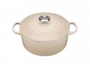 Le Creuset Signature Cast Iron Round Casserole 24cm Almond