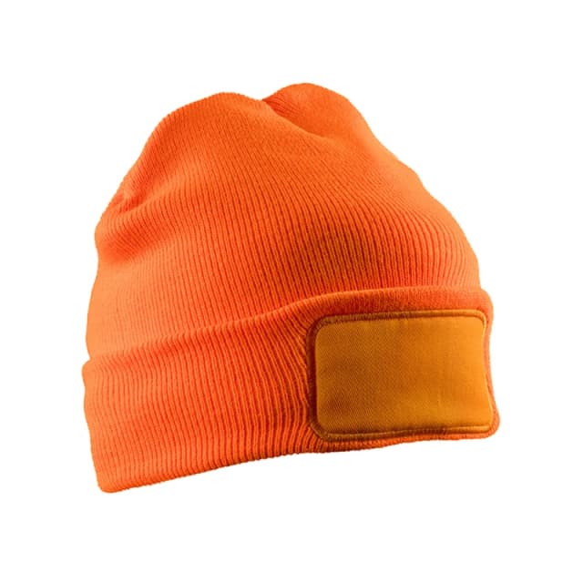 Result Result Men Thinsulate Printable Beanie in Orange Orange One Size Male 5063470572083