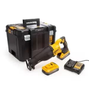 DEWALT DCS386H2T 18V XR Brushless Reciprocating Saw (2 x 5.0AH Powerstack Batter