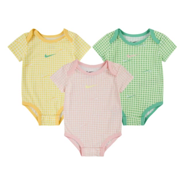 Nike 3Pc Bodysuit Nike Pink Bloom unisex 0-6 Mnth