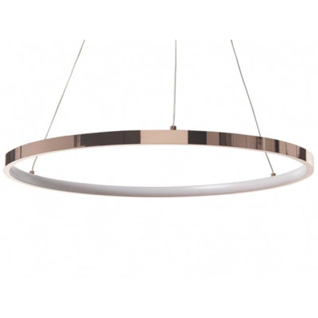 Beliani LED Pendant Lamp Jordan Metal Rose Gold