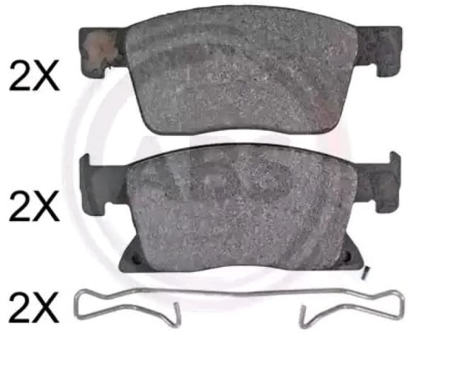 A.B.S. 35122 Brake pad set with acoustic wear warning Brake Pad Set,disc brake (402)